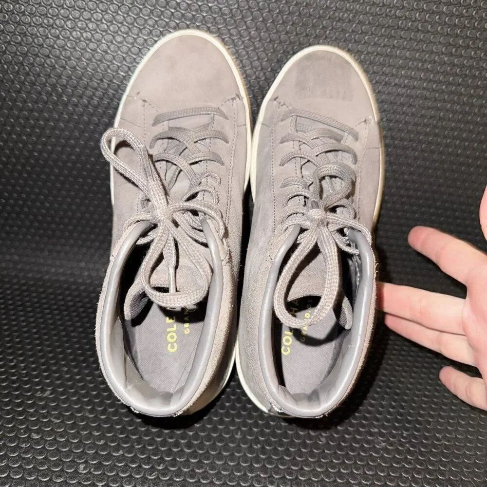 Cole Haan Grand Crosscourt Gray Hi Top Athletic Shoes Sneaker Women’s Size 7B